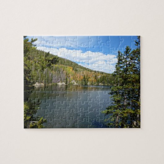 Beer Lake bij het Nationaal Park Rocky Mountain Legpuzzel (Horizontaal)