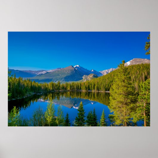 Beer Lake bij het Nationaal Park Rocky Mountain Poster (Voorkant)
