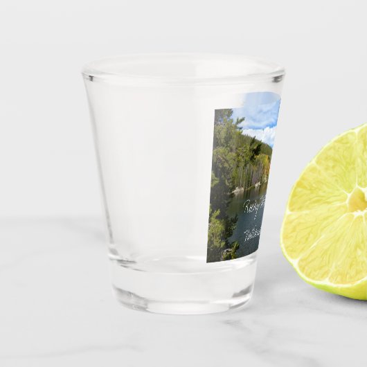 Beer Lake bij het Nationaal Park Rocky Mountain Shot Glas (Links)