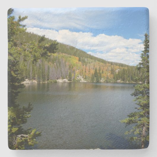 Beer Lake bij het Nationaal Park Rocky Mountain Stenen Onderzetter (Voorkant)