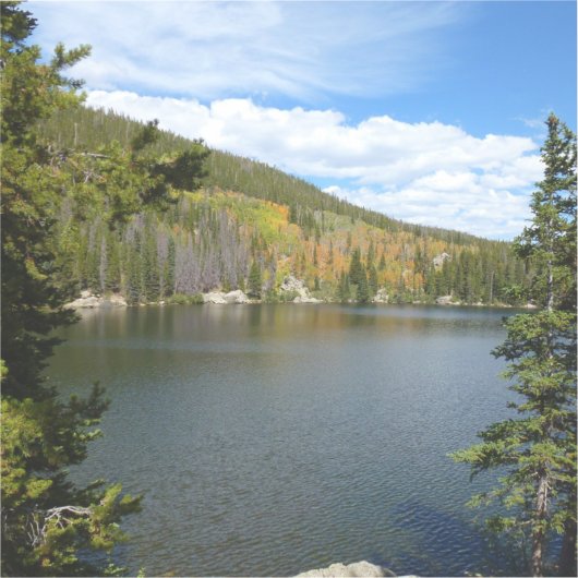 Beer Lake bij het Nationaal Park Rocky Mountain Sticker (Voorkant)