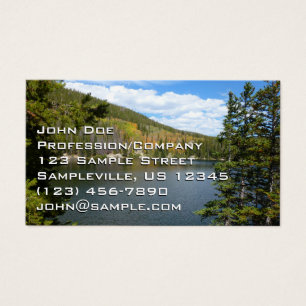 Beer Lake bij het Nationaal Park Rocky Mountain Visitekaartje