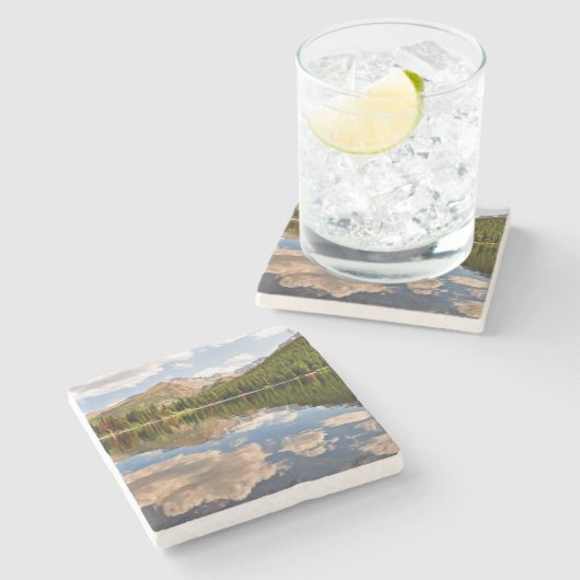 Beer Lake. Colorado. Stenen Onderzetter (Zijkant)