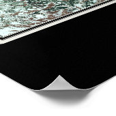 Beer Lake Idaho - Utah van ruimtesatellietkaart Poster (Hoek)