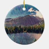 Beer Lake in Rocky Mountain National Park Ceramic Keramisch Ornament (Achterkant)