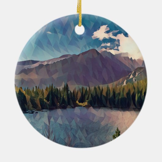 Beer Lake in Rocky Mountain National Park Ceramic Keramisch Ornament (Achterkant)