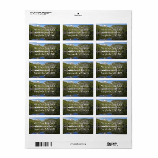 Beer Lake Reflectie I Etiket (Full Sheet)