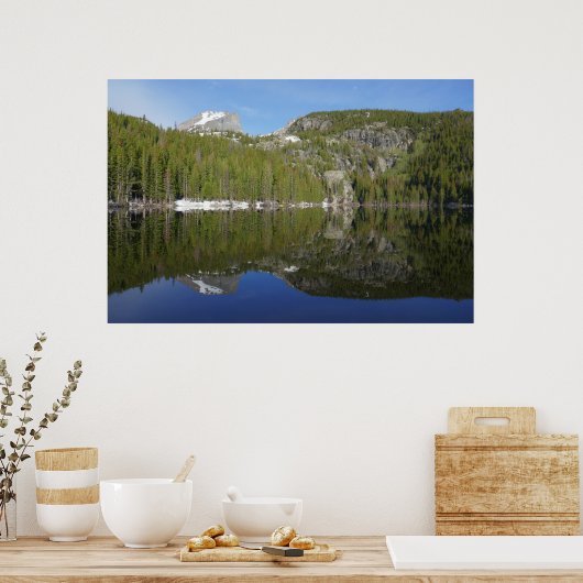 Beer Lake Reflectie I Poster (Keuken)
