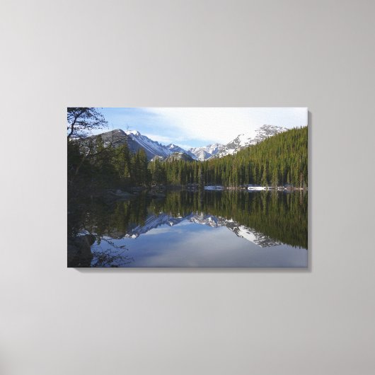 Beer Lake-reflectie II Canvas Afdruk (Voorkant)