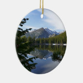 Beer Lake Reflectie III Keramisch Ornament (Rechts)