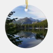 Beer Lake Reflectie III Keramisch Ornament (Voorkant)