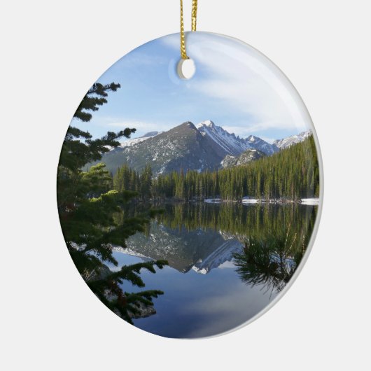 Beer Lake Reflectie III Keramisch Ornament (Links)
