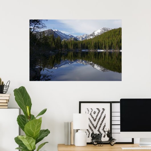 Beer Lake Reflection II Poster (Thuiskantoor)