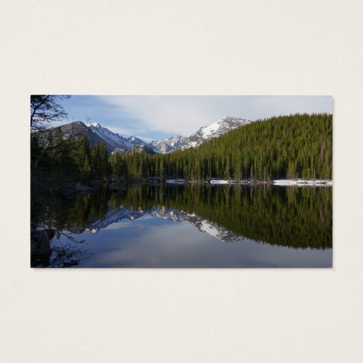 Beer Lake Reflection II Visitekaartje (Achterkant)