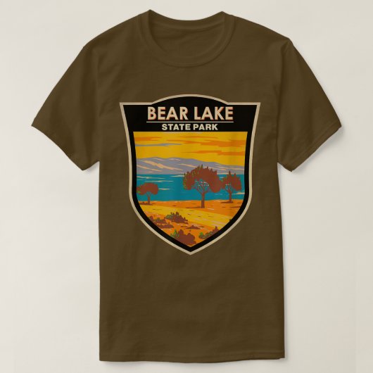 Beer Lake State Park Utah Badge T-shirt (Design voorkant)