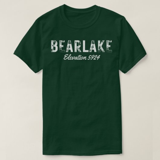 Beer Lake Utah Elevation 5924 T-shirt (Design voorkant)