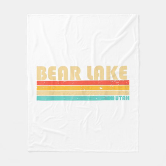 BEER LAKE UTAH Fun Vissen Camping Summer Fleece Deken (Voorkant)