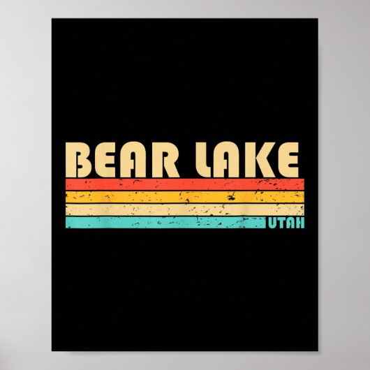 Beer Lake Utah Funny Vist de zomer Poster (Voorkant)