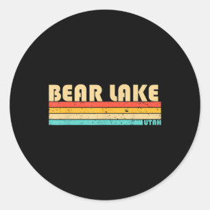 Beer Lake Utah Funny Vist de zomer Ronde Sticker