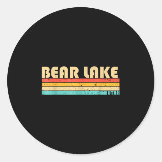 Beer Lake Utah Funny Vist de zomer Ronde Sticker