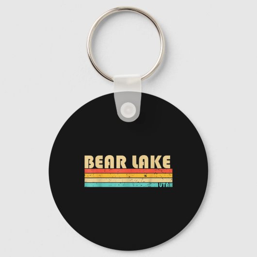 Beer Lake Utah Funny Vist de zomer Sleutelhanger (Voorkant)