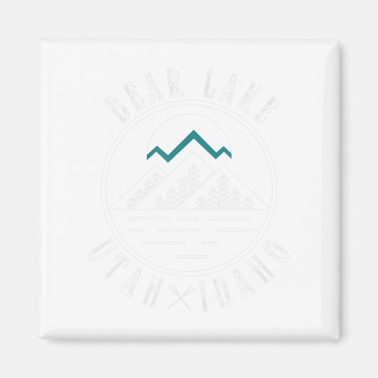 Beer Lake Utah Idaho Camping Boating Magneet (Voorkant)