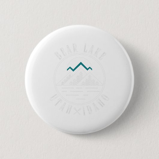 Beer Lake Utah Idaho Camping Boating Ronde Button 5,7 Cm (Voorkant)