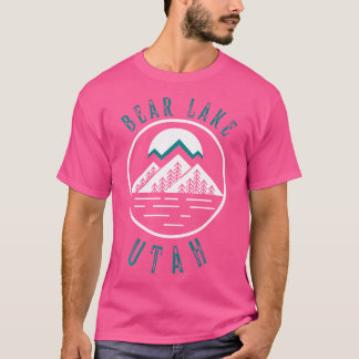 Beer Lake Utah Mountain Skiing Hiking Vissen Boat T-shirt