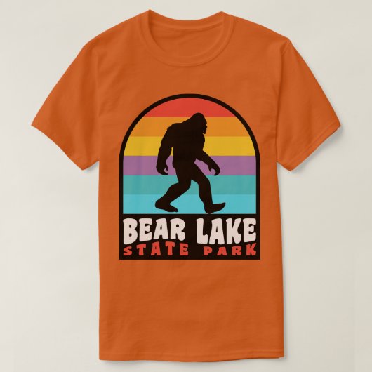 Beer Lake Utah Retro Sunset T-shirt (Design voorkant)
