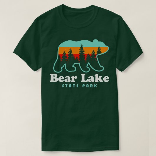 Beer Lake Utah State Park Beer Retro Sunset T-shirt (Design voorkant)
