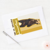 Beer land rechthoekige sticker (Envelop)