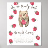 Beer - Late nacht luiers Poster (Voorkant)