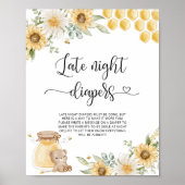 Beer Late nachtduikers Poster (Voorkant)