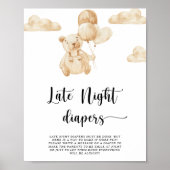 Beer \ Late night diapers game Poster (Voorkant)