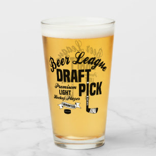 Beer League Hockey Draft Pick Premium Light Player Glas