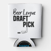 Beer League Hockey Speler Draft Pick Coozie (Voorkant)