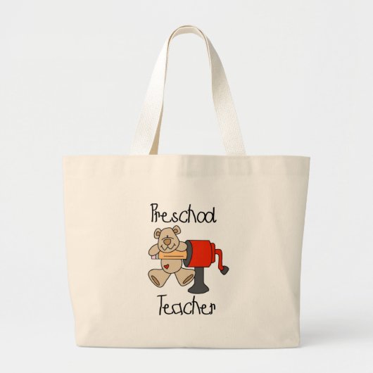 Beer — Leerlinger-overhemden en -cadeaus Grote Tote Bag (Voorkant)