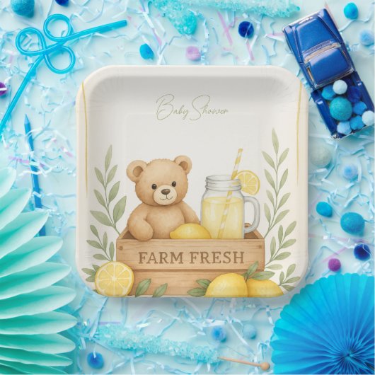 Beer Lemon Baby shower Bord (Feest)