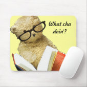 Beer lezen - mousepad muismat (Met muis)