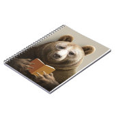 Beer lezer leest boek notitieboek (Linkerzijde)