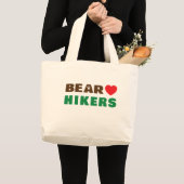Beer liefdeshiker grote tote bag (Voorkant (product))