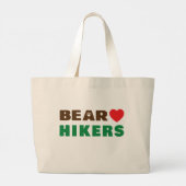 Beer liefdeshiker grote tote bag (Achterkant)