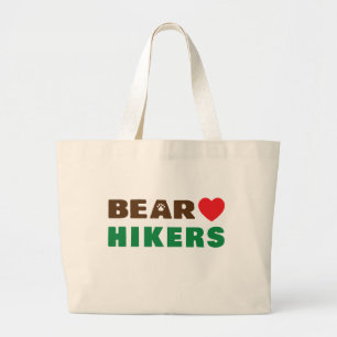 Beer liefdeshiker grote tote bag