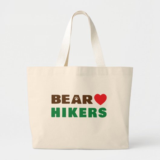 Beer liefdeshiker grote tote bag (Voorkant)