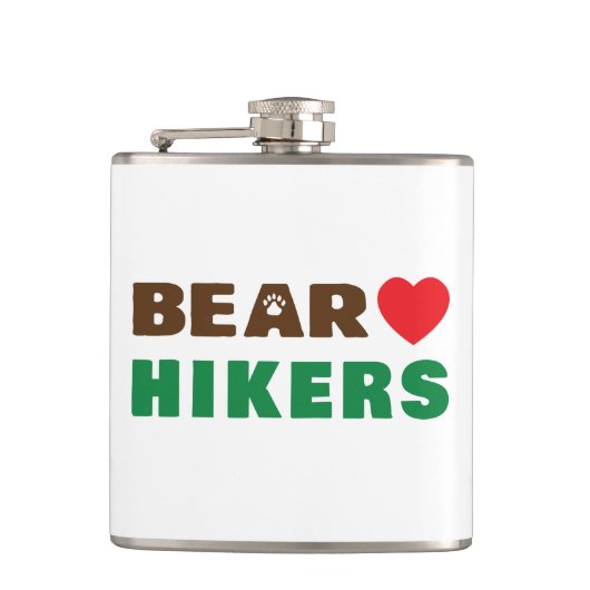 Beer liefdeshiker heupfles (Voorkant)