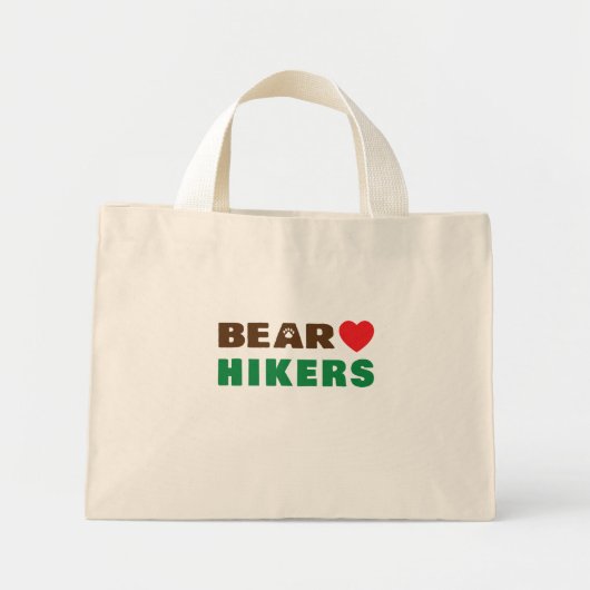 Beer liefdeshiker mini tote bag (Voorkant)