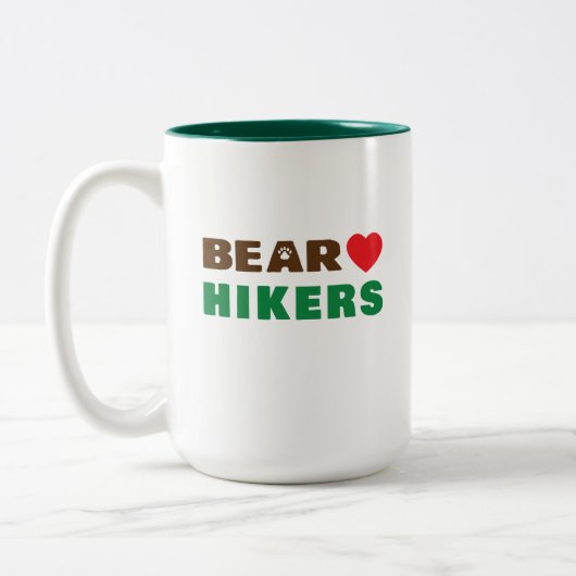 Beer liefdeshiker tweekleurige koffiemok (Links)