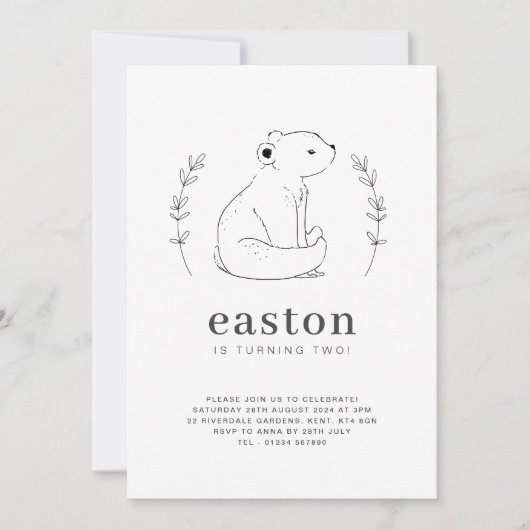 Beer lijn trekkracht uitnodiging (Voorkant)