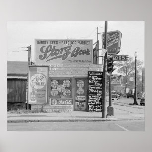 Beer & Liquor Market, 1938.  foto Poster
