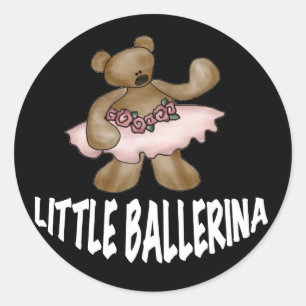 Beer Little Ballerina Ronde Sticker